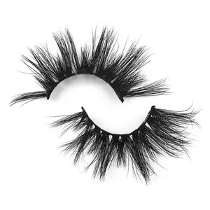 Mytbeauty Wholesale Custom Fluffy 100% Handmade Real 5D Mink Eyelash Extra Long Mink Lashes 5D Mink Eyelashes 25Mm Eyelashes