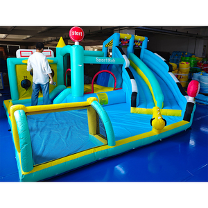 Toboggan aquatique gonflable commercial FBSPORT pour l'été, parc aquatique gonflable, jeu sportif flottant pour adultes, <span class=keywords><strong>mini</strong></span> toboggan gonflable pour <span class=keywords><strong>piscine</strong></span> - Product Image 4