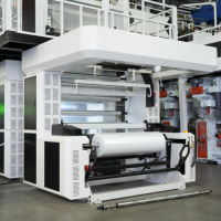 Machine de soufflage de film ABC à 3 couches en co-extrusion LDPE/HDPE/LLDPE avec moteur de marque Siemens pour la fabrication de films d'emballage industriels