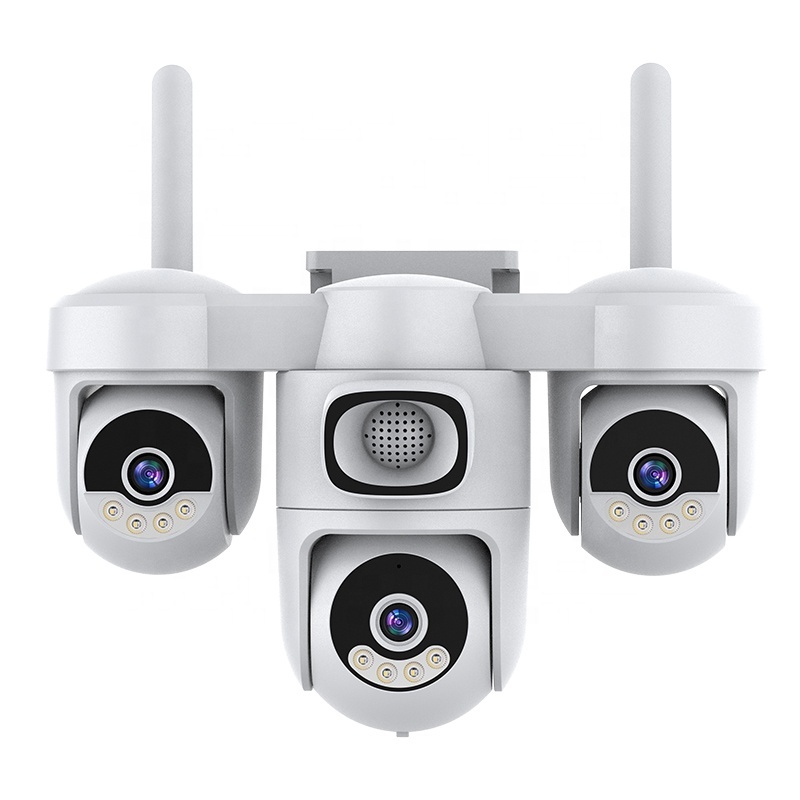 360° View Solar Camera Home Infrared Wireless Night Vision Alarm 4G Sim Card PTZ Network Security System Outdoor CCTV Camera