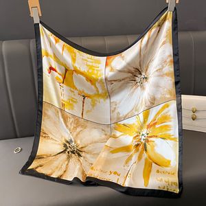 Pañuelo Cuadrado Personalizado al por Mayor, Nuevo Modelo 60x60, Pañuelo Pequeño <span class=keywords><strong>de</strong></span> Moda, Pañuelo <span class=keywords><strong>de</strong></span> Lujo con Diseño Impreso para Mujer - Product Image 5