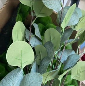 90Cm feuille de pomme artificielle Eucalyptus plantes et <span class=keywords><strong>fleurs</strong></span> pour mariage maison hôtel décoration vente en gros - Product Image 2