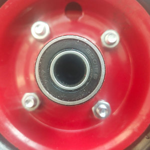 Highly Tear Resistant 220mm Small Rubber <strong>Wheels</strong> <strong>Trolley</strong> PU Foam <strong>Wheel</strong> <strong>for</strong> Material Handling Equipment Parts - Product Image 4