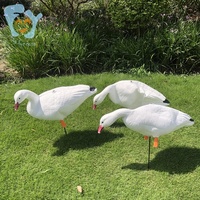 Décoy de chasse au canard, à la oie des neiges sauvage, en mousse EVA artificielle légère et pliable, canard blanc canadien