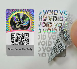 สติกเกอร์กันน้ำเกรดอาหาร ป้องกันการปลอมแปลง พร้อมคิวอาร์โค้ด สำหรับ<span class=keywords><strong>ยา</strong></span> การดูแลสุขภาพ และชิ้นส่วนอุตสาหกรรม - Product Image 1