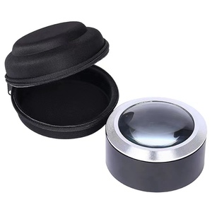 Tres luces LED K9 de cinco cilindros, lentes de vidrio óptico blanco para ancianos, lectura, libro, <span class=keywords><strong>dibujo</strong></span>, lupa de papel - Product Image 1