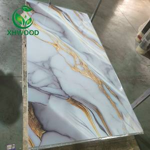 UVコーティング金メッキシート簡単設置PVC壁パネル屋内装飾防水UVボード - Product Image 3