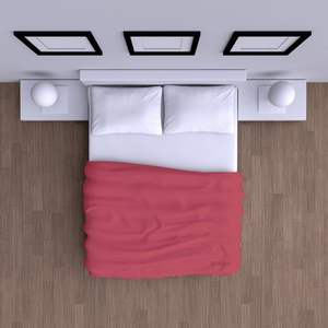 Drap plat de luxe 800 fils Cal King bordeaux 100 % coton satiné respirant pour la maison - Product Image 5