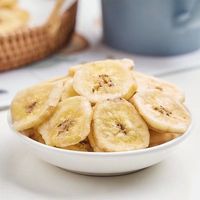 Collations saines VF Banana Snacks Puces de fruits Puces de plantain frites sous vide pour l'exportation