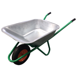 Chariot en métal galvanisé <span class=keywords><strong>120L</strong></span> avec pneus pneumatiques, <span class=keywords><strong>brouette</strong></span> robuste pour jardin et maison - Offre Spéciale - Product Image 5