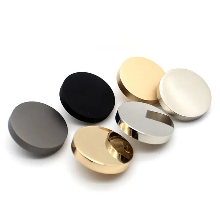 COOMAMUU Mirror Flat Buttons for Shirt Coat Hot Sale Plating Sewing Shank Button