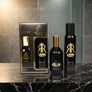 Coffret cadeau Nayaab Perfumes Black (EDC Spray 120ml et Déodorant 150ml) Parfums unisexes de luxe, longue tenue - Product Image 6