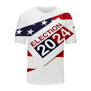 Custom Printing Sublimation Tshirt Promotion T Shirt Political Election Campaign Event Tshirts Quick Dry Marathon T Shirts