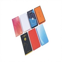 Boîte d'emballage pour téléphone portable haut de gamme en carton gris, personnalisable, écologique, en matériaux recyclés, avec couvercle rabattable, rectangulaire