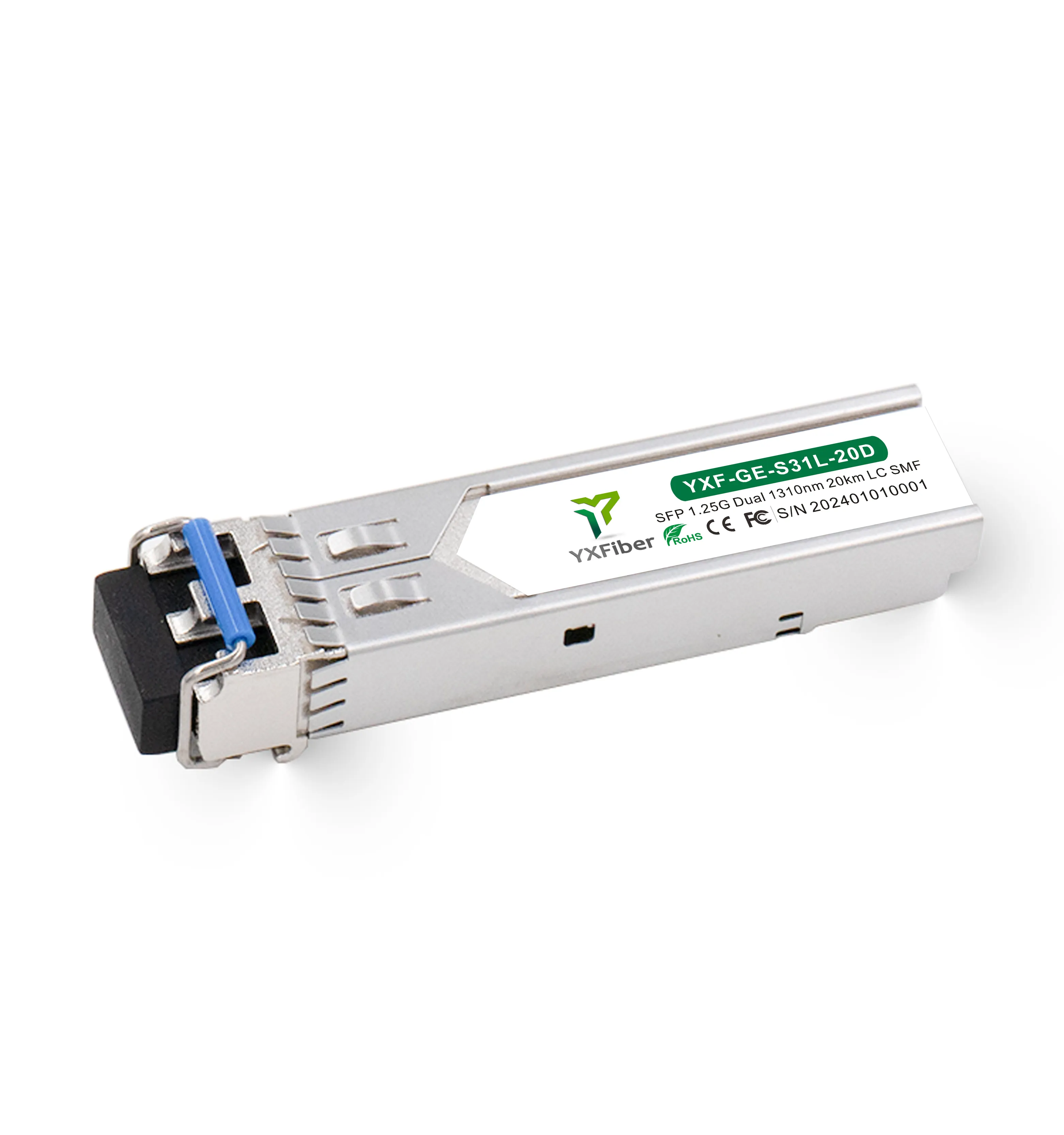 Oem Fabriek Optische Transceiver 1.25G Lx/Lh 20Km Smf Dual Fiber Lc Sfp Module 1310nm Sm GLC-LH-SMD