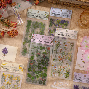 Set di Adesivi GF Serie Naturale per Scrapbooking, Adesivi Vintage in PVC con Piante e Fiori, Decorativi per Bambini, Journaling e Creazione di Biglietti - Product Image 1