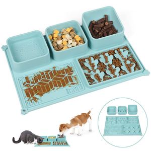 Anti-Choking Slow <b>Feeder</b> & Non-Slip Mat, 4-in-1 Silicone Bowl for Dogs <b>Cats</b> OEM/ODM Customizable LFGB BPA-Free & Safe - Product Image 2