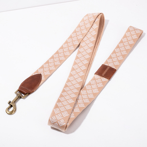 Collari e Guinzagli Personalizzati per Animali Domestici, Collare per Cani in Ecopelle, Guinzaglio Vintage Jacquard - Product Image 3