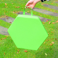 Couleur unie 38*38cm PU cuir extérieur parc coussin coussin étanche carré rond hexagonal corde levage conception mémoire coton tapis