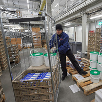 Chariot de stockage pliable en fil métallique d'acier robuste ou léger, personnalisé, pour le transport en entrepôt, fournisseur OEM ODM