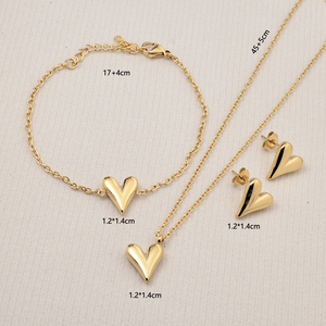 เครื่องประดับสแตนเลสแบบมินิมอลและทันสมัยสร้อยข้อมือปรับได้รูปหัวใจของขวัญสำหรับงานเลี้ยงของผู้หญิง - Product Image 6