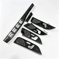 Panneau de garniture de tableau de bord en fibre de carbone d'occasion pour Mercedes Benz W167 GLE GLS, amélioration de l'intérieur, fente pour éclairage d'ambiance, référence OE 1676801502
