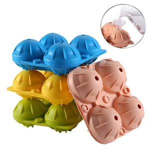Offre Spéciale : Moule à glaçons en silicone à 4 cavités, pour glaçons sphériques, avec couvercle – Outil durable pour la crème glacée - Product Image 2