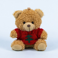 Vente en gros usine : Pendentif porte-clés ours en peluche personnalisé, décoration à suspendre pour sac à dos, jouet créatif en peluche pour couple