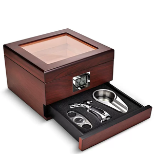 Mới xì gà Moisturizer hộp Tây Ban Nha Cedar Gỗ đàn Piano sơn công suất lớn Cuba xì gà trường hợp Humidor thiết lập với xì gà phụ kiện - Product Image 5