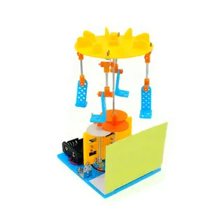 DIY 수동 기술 작은 생산 조립 모델 회전 목마 Edu 재미있는 장난감