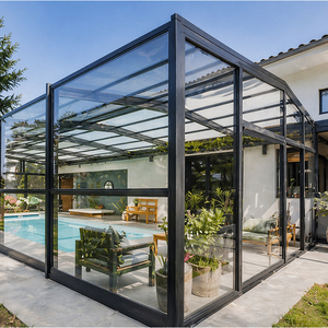 Moderna Sala de Estar de Aluminio con Techo de Cristal, Jardín de Invierno para Exteriores, Invernadero para Terraza de Villa y Extensión de Restaurante - Product Image 6