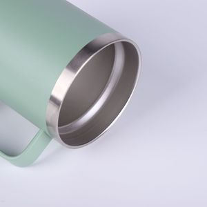 Taza de Viaje de Acero Inoxidable de Alta Calidad para Camping y Oficina, 12 oz, Estilo Moderno, con Base y Tapa de Corcho, Aislamiento Térmico, Ecológica - Product Image 4