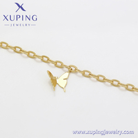 A00792556 Bijoux de mode Xuping, style latino-américain, bracelet couleur or 14 carats pour femme, enfant et petite fille, idéal pour les diffusions en direct