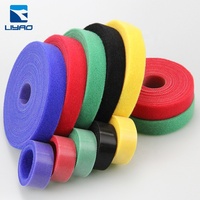 Usine en gros 100% Nylon Double face crochet et boucle sangle multicolore attaches de câble gestion des fils pour la maison/bureau/centre de données