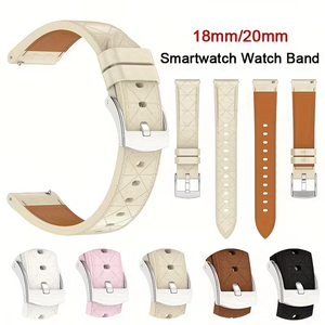 Correa de reloj inteligente de cuero sintético de 18mm/20mm para <span class=keywords><strong>Huawei</strong></span> Watch <span class=keywords><strong>GT</strong></span> <span class=keywords><strong>3</strong></span> <span class=keywords><strong>Pro</strong></span>, pulsera de 43mm, correas portátiles para reloj inteligente para mujer - Product Image 4
