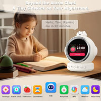 Réveil numérique intelligent Spotfish A1 Factory Time Manager AI avec commande vocale, fonction snooze, Luminova Coastal, fonctionne sur piles