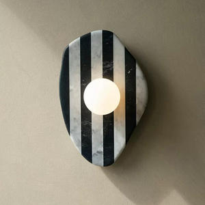 indoor hotel <b>sconce</b> lamp bedroom bedside natural marble wall bracket <b>lights</b> modern - Product Image 2