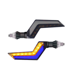ไฟเลี้ยว LED มอเตอร์ไซค์ ADT ความสว่างสูง รุ่น Wing Light Flowing Spirit Beast สีเหลืองอำพันคู่  แบบสากล - Product Image 4