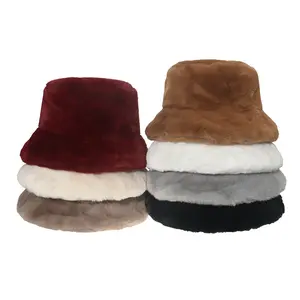 女性の冬の暖かいキャップぬいぐるみファッション毛皮の帽子