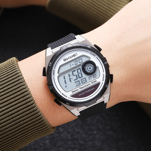<span class=keywords><strong>SKMEI</strong></span> 2436 mode dynamique hommes numérique solaire alimenté montre bracelet en Silicone étanche multifonction mâle montre cadeau horloge - Product Image 5