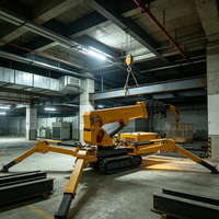 Grue araignée télécommandée avec capacité de levage de 3 tonnes pour l'installation de vitrages en intérieur et les travaux de construction de murs-rideaux