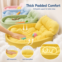 Lit pour chien en peluche douce et confortable, nid douillet pour animaux de compagnie pour toutes les saisons