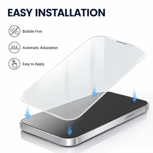 Protection d'écran en verre trempé 9H anti-choc HD transparente super grande taille 3D pour 17 Pro Max 17 Air - Product Image 2