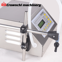 Machine de remplissage semi-automatique numérique de table pour liquides, boissons, eau, bouteilles en plastique/verre, avec pompe électrique