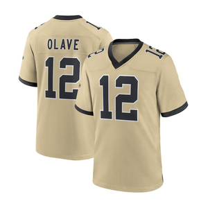 Maillots de football de la Nouvelle-<span class=keywords><strong>Orléans</strong></span> de haute qualité en gros, 12 Chris Olave, 32 Tyrann Mathieu, 22 Rashid Shaheed, 41 Alvin Kamara, cousus - Product Image 3