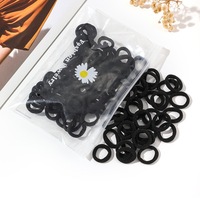 Couleurs Bonbon, 100 Pièces/Sac, en Nylon Sans Couture, 2 CM, Petits Élastiques en Caoutchouc, Accessoires Cheveux pour Bébés, Filles et Enfants, Mini Chouchous pour Bébé