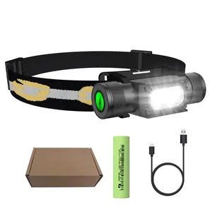 Lightweight Bright Rechargeable Headlight Type-C Rechargeable Headlight Mining Headlamp For Construction Working