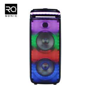 Rqsonic J28 kép 8 inch có thể sạc lại pin Powered xách tay karaoke bt nhựa Powered hoạt động không dây di động hoạt động loa - Product Image 2