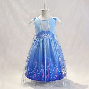 Costume Enfant <span class=keywords><strong>Reine</strong></span> <span class=keywords><strong>des</strong></span> <span class=keywords><strong>Neiges</strong></span> Elsa Robe Princesse Elsa Thème Carnaval Tenue de Cosplay pour Bébé Fille - Vente Chaude Usine - Product Image 1
