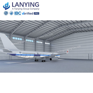 China vorgefertigte Stahl konstruktion Hangar vorgefertigte Flugzeugs chuppen anpassbare Lager für Flugzeug in den USA gebaut - Product Image 5